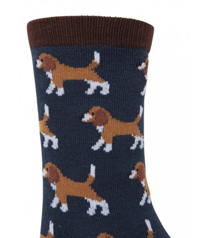 Recycled Cotton Womens Socks 3-Pack Navy $12.74 Accessories