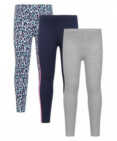 Patterned Casual Kids Leggings 3-Pack Mixed $14.99 Active