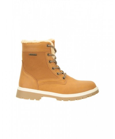 Womens Casual Thermal Waterproof Boots Brown $27.00 Footwear