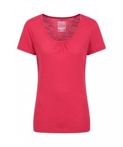 Agra Quick-Dry Womens T-Shirt Red $13.49 Tops