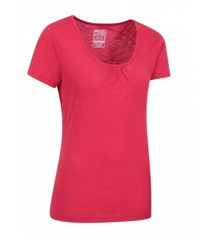 Agra Quick-Dry Womens T-Shirt Red $13.49 Tops