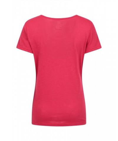 Agra Quick-Dry Womens T-Shirt Red $13.49 Tops