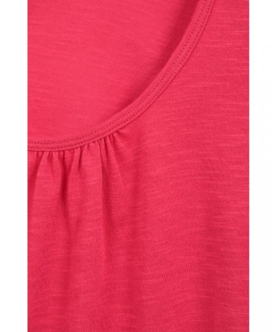 Agra Quick-Dry Womens T-Shirt Red $13.49 Tops