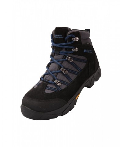 Edinburgh Vibram Youth Waterproof Hiking Boots Cobalt $40.79 Footwear