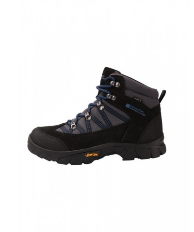 Edinburgh Vibram Youth Waterproof Hiking Boots Cobalt $40.79 Footwear