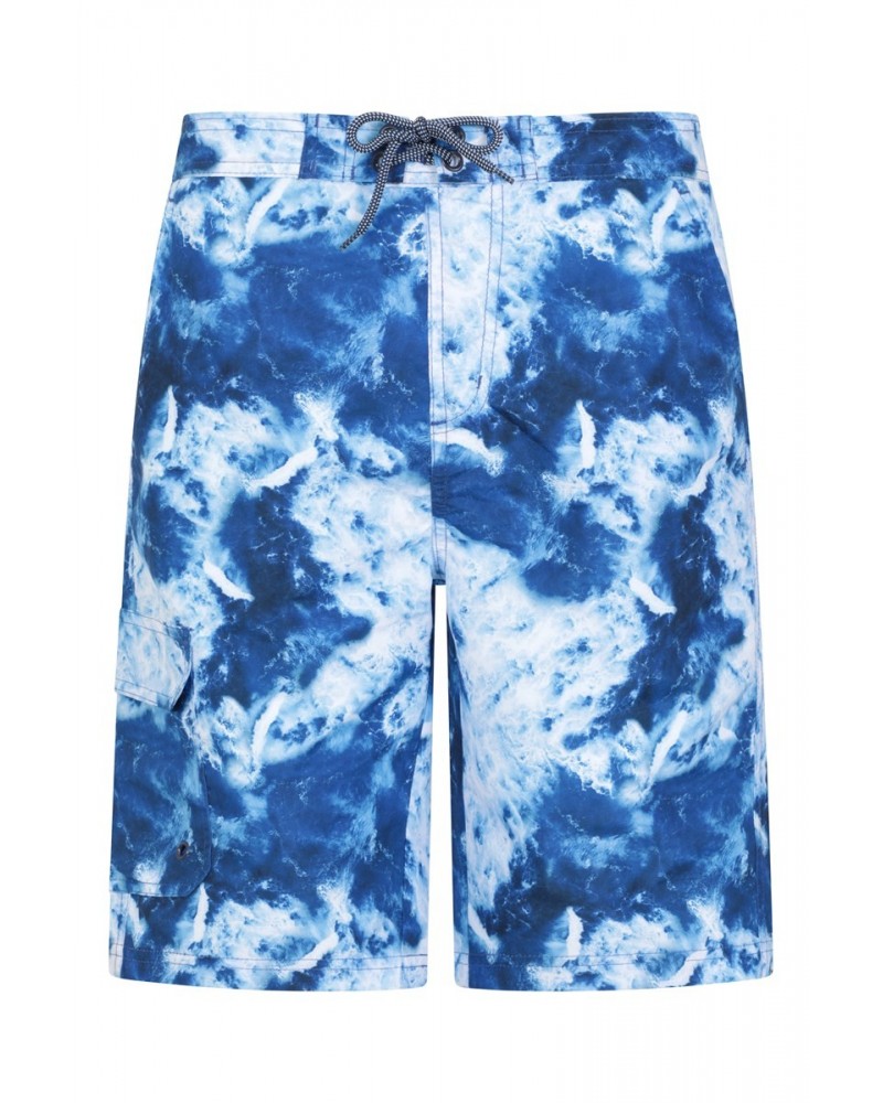 Ocean Printed Mens Boardshorts Blue $12.50 Pants