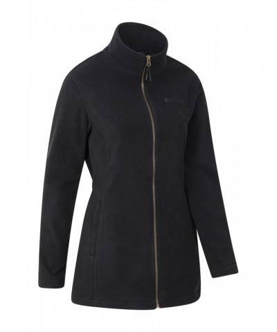 Birch Womens Longline Fleece Jacket Black $19.20 Fleece