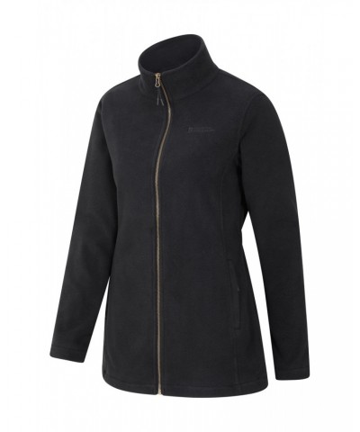 Birch Womens Longline Fleece Jacket Black $19.20 Fleece