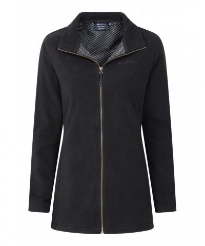 Birch Womens Longline Fleece Jacket Black $19.20 Fleece