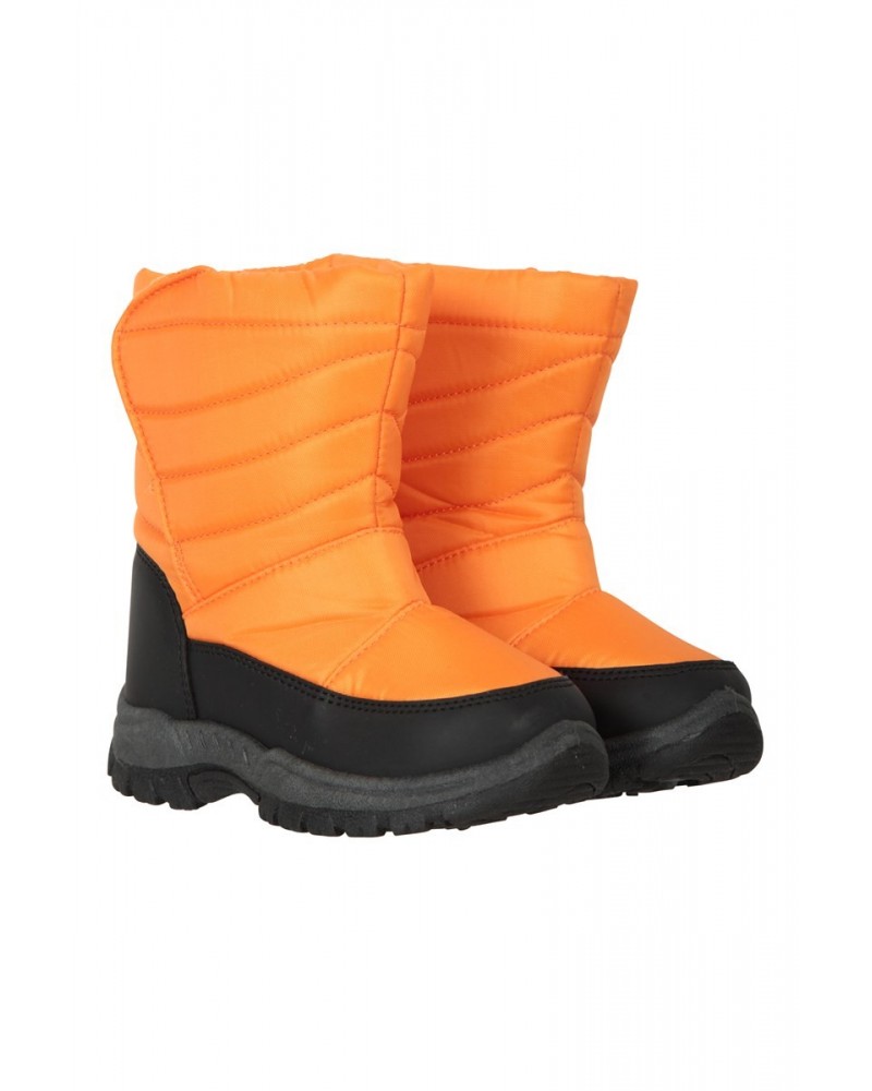 Caribou Toddler Adaptive Snow Boots Orange $17.39 Footwear