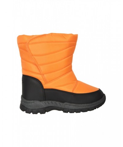 Caribou Toddler Adaptive Snow Boots Orange $17.39 Footwear