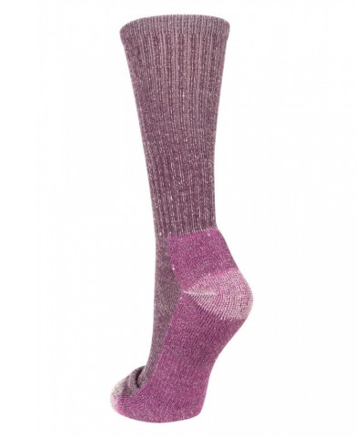 Womens Extreme Trek Merino Wool Mid-Calf Socks Purple $12.74 Accessories