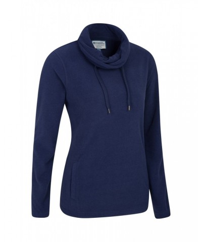 Hebridean Womens Cowl Neck Sweatshirt Navy $19.23 Fleece