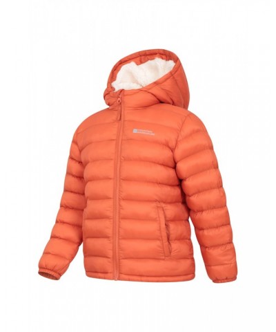 Seasons Fur-Lined Kids Insulated Jacket Orange $18.80 Jackets