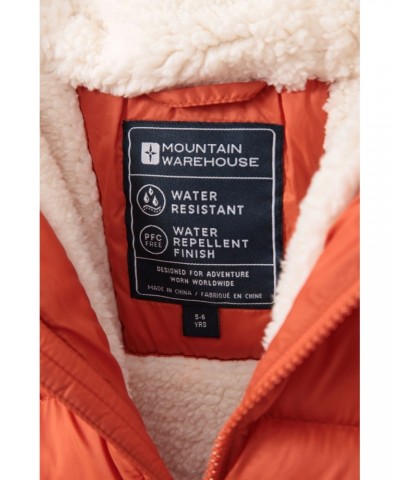 Seasons Fur-Lined Kids Insulated Jacket Orange $18.80 Jackets