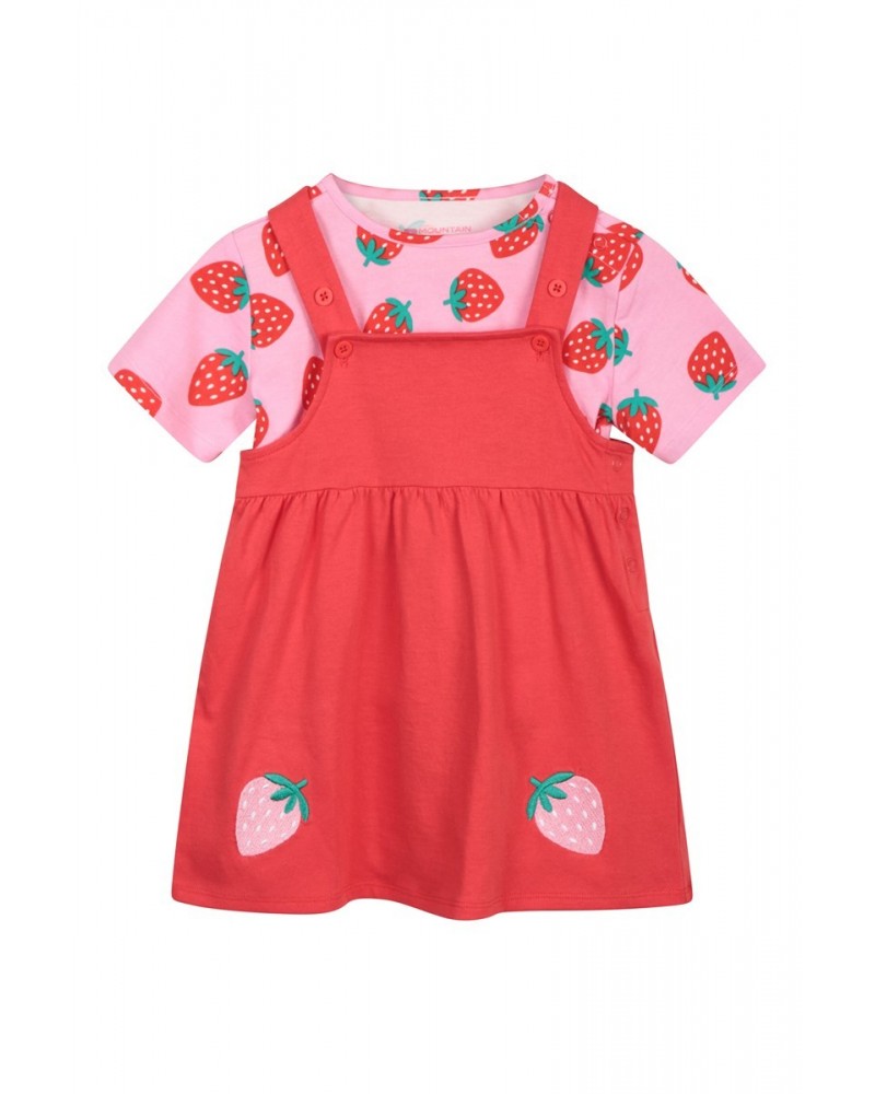 Baby Jersey Pinnie Set Pink $12.97 Babywear