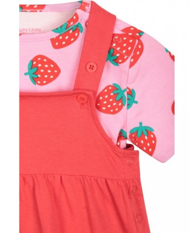 Baby Jersey Pinnie Set Pink $12.97 Babywear