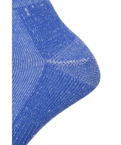 Extreme Trek Mens Merino Wool Mid-Calf Socks Blue $12.74 Accessories