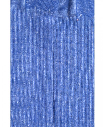 Extreme Trek Mens Merino Wool Mid-Calf Socks Blue $12.74 Accessories