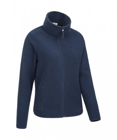 Cosmos Womens Recycled Fleece Jacket Navy $17.81 Fleece