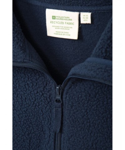 Cosmos Womens Recycled Fleece Jacket Navy $17.81 Fleece