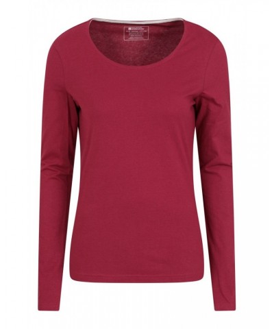 Eden Womens Organic Round Neck T-Shirt Red $15.38 Tops