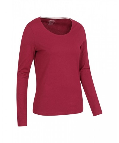 Eden Womens Organic Round Neck T-Shirt Red $15.38 Tops