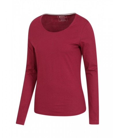 Eden Womens Organic Round Neck T-Shirt Red $15.38 Tops