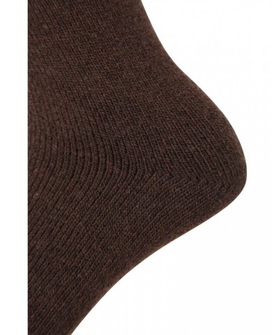 Extreme Mens Thermal Merino Wool Mid-Calf Socks Brown $10.79 Accessories