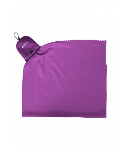 Clip Travel Towel - 70 x 50cm Purple $10.19 Travel Accessories