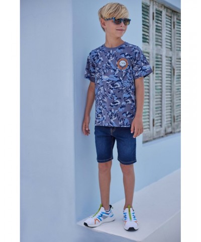 Camo Print Kids Organic T-Shirt Camouflage $8.66 Tops