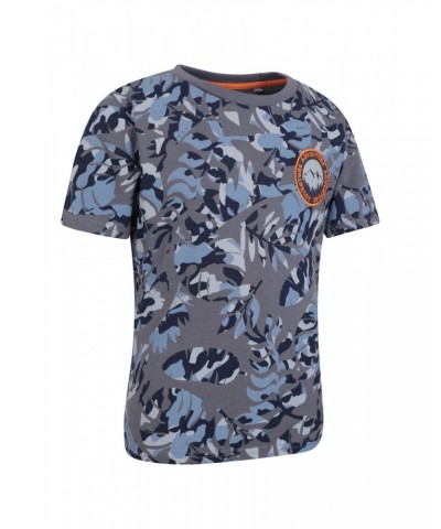 Camo Print Kids Organic T-Shirt Camouflage $8.66 Tops