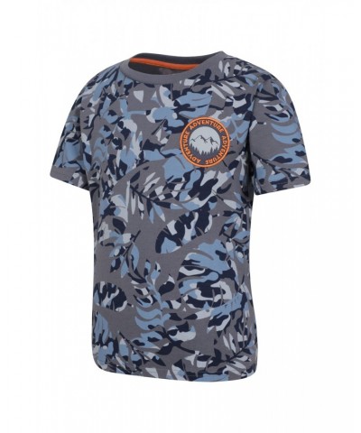 Camo Print Kids Organic T-Shirt Camouflage $8.66 Tops