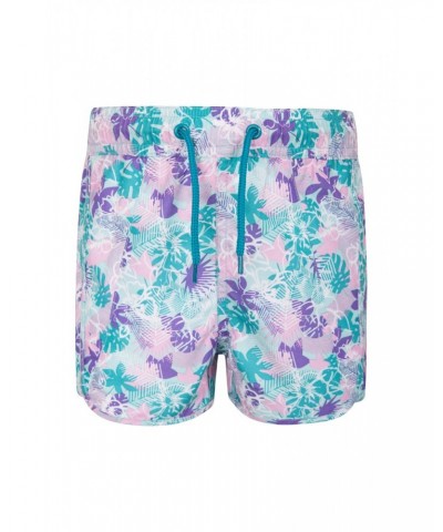 Patterned Kids Boardshorts Teal $10.44 Pants