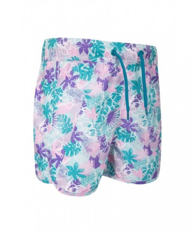 Patterned Kids Boardshorts Teal $10.44 Pants