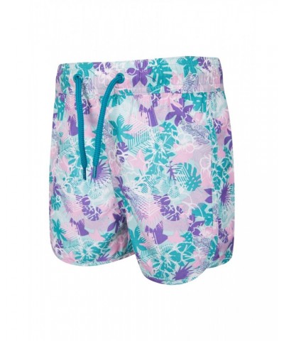 Patterned Kids Boardshorts Teal $10.44 Pants