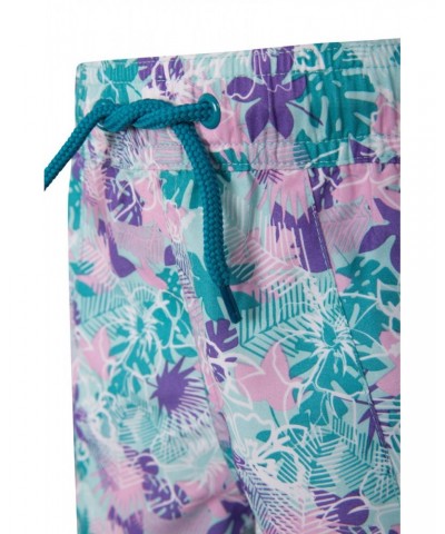 Patterned Kids Boardshorts Teal $10.44 Pants