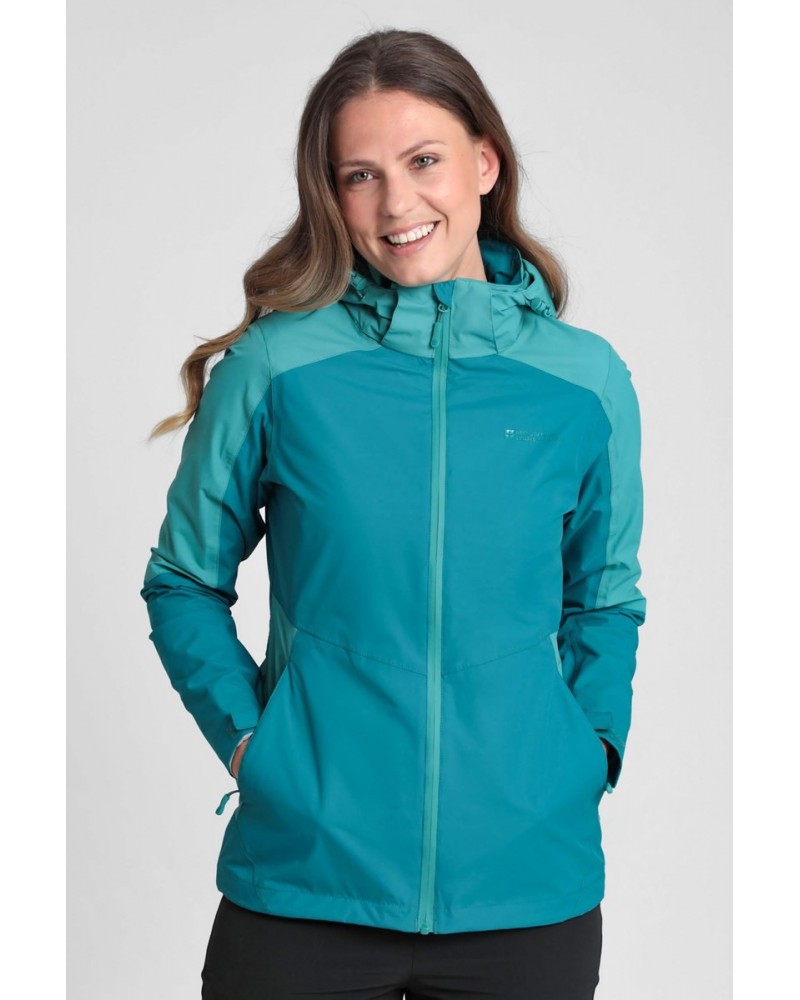 Camino Womens Waterproof Jacket Teal $20.00 Jackets