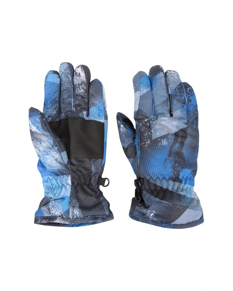 Printed Kids Ski Gloves Charcoal $11.39 Accessories