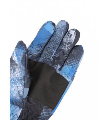 Printed Kids Ski Gloves Charcoal $11.39 Accessories