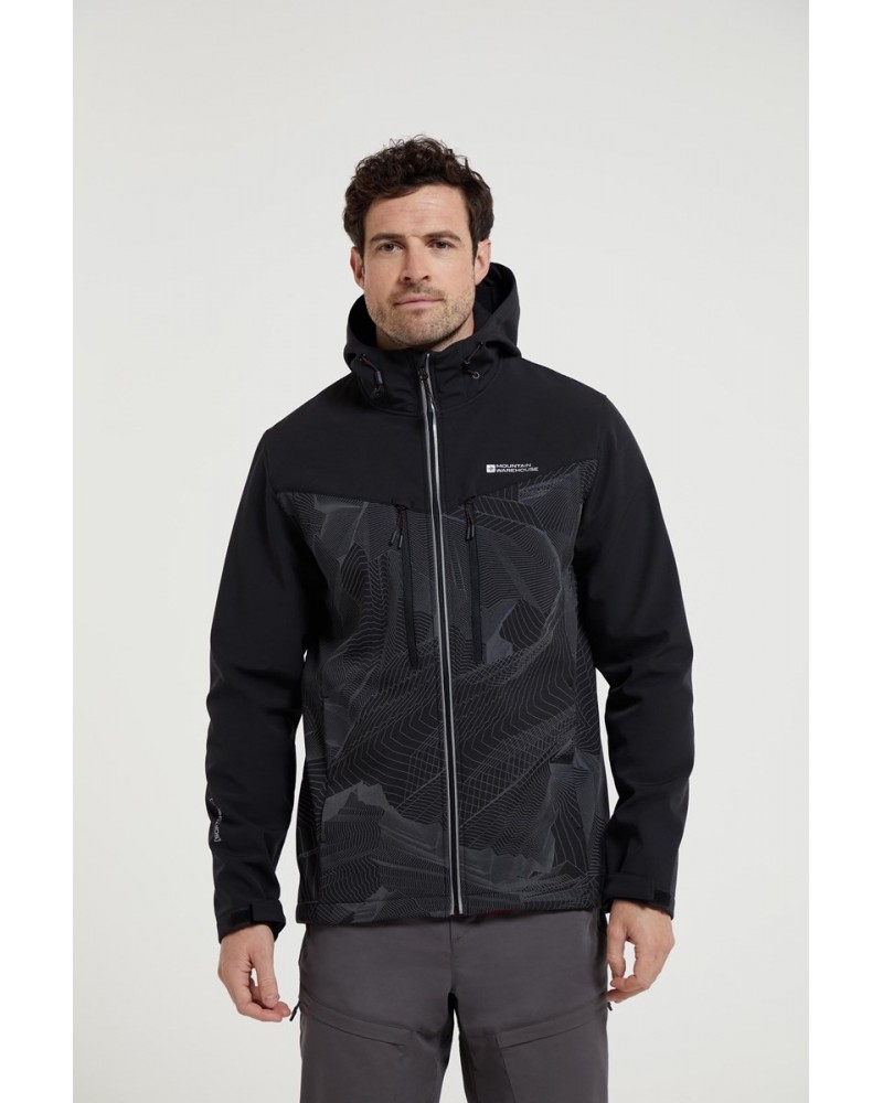 Illuminate II Mens Softshell Jacket Black $34.40 Active