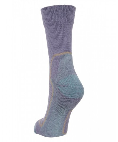 Merino Hiker Womens Quarter Length Socks Lilac $10.19 Accessories