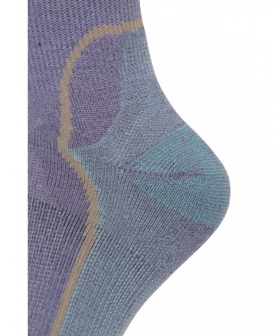 Merino Hiker Womens Quarter Length Socks Lilac $10.19 Accessories