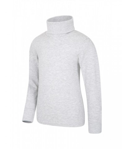 Meribel Kids Cotton Turtle Neck Top Grey $11.59 Base Layers