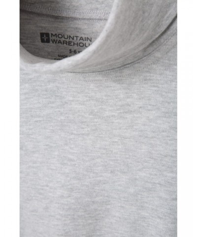 Meribel Kids Cotton Turtle Neck Top Grey $11.59 Base Layers