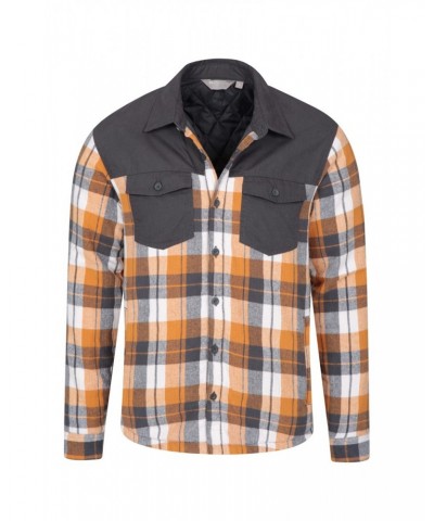 Flannel Insulated Mens Shacket Mustard $23.32 Tops