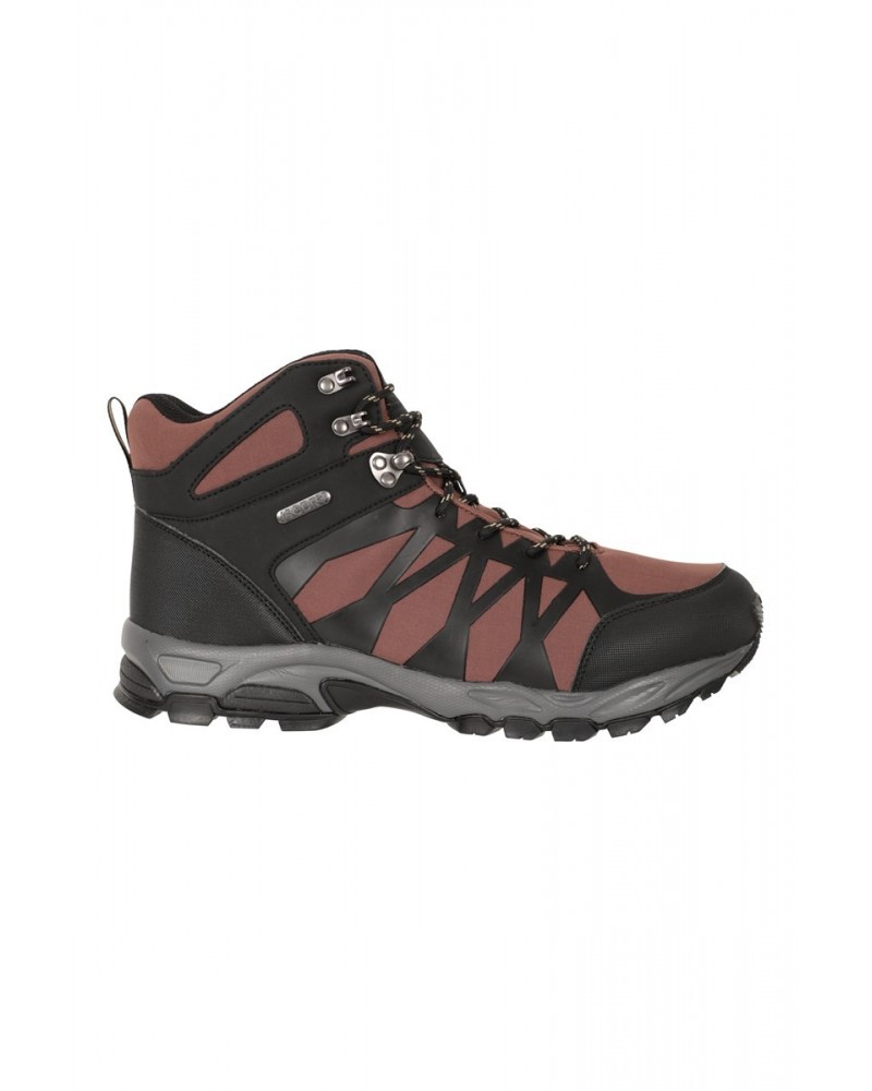 Trekker II Mens Softshell Waterproof Hiking Boots Brown $33.30 Footwear