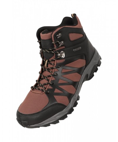 Trekker II Mens Softshell Waterproof Hiking Boots Brown $33.30 Footwear