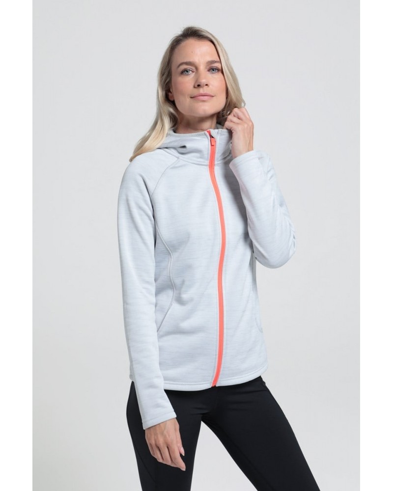 IsoCool Dynamic Chakra Womens Hoodie Grey $18.00 Active