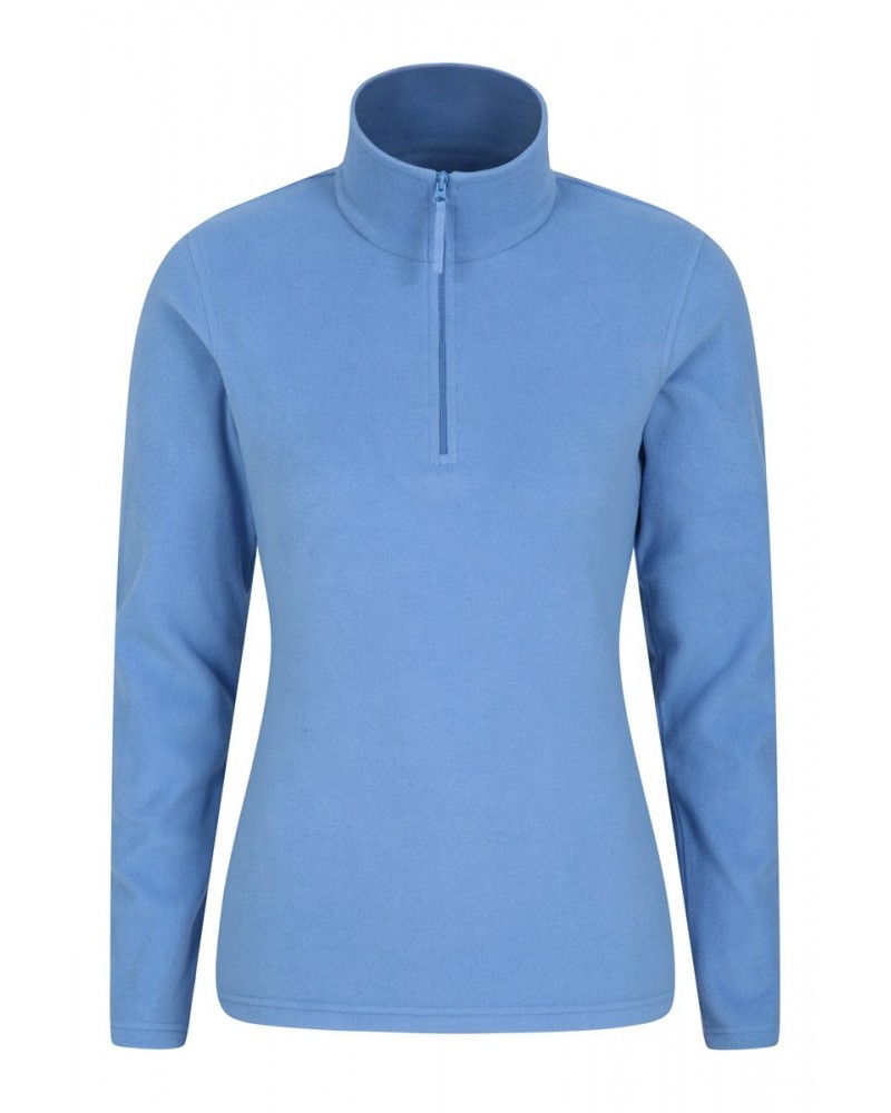 Camber Womens Half-Zip Fleece Bright Blue $13.74 Fleece